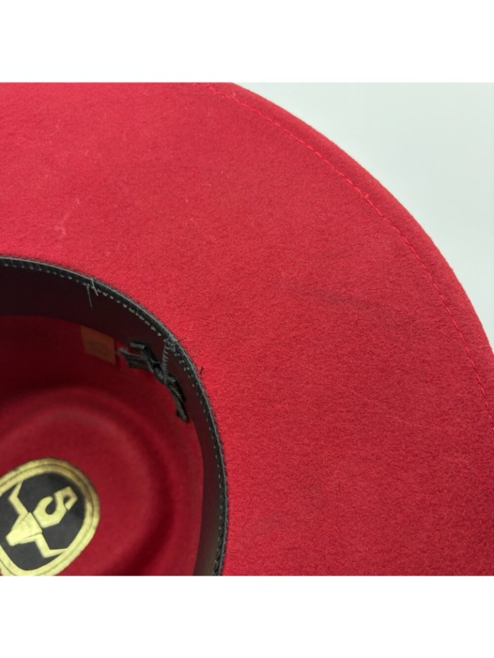 Sheplers L 7 1/4 Red 100% Pure Wool Western Cowboy Hat Made in USA Leather Band - Picture 11 of 11